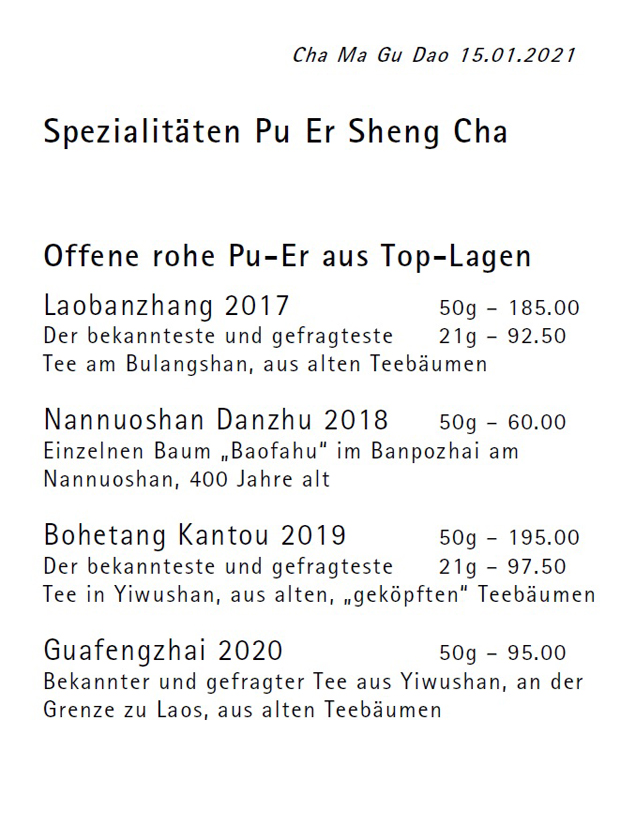 Menu Januar 2021