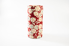 Product image for:Dose Pflaumenblüten rot (15.5cm hoch)